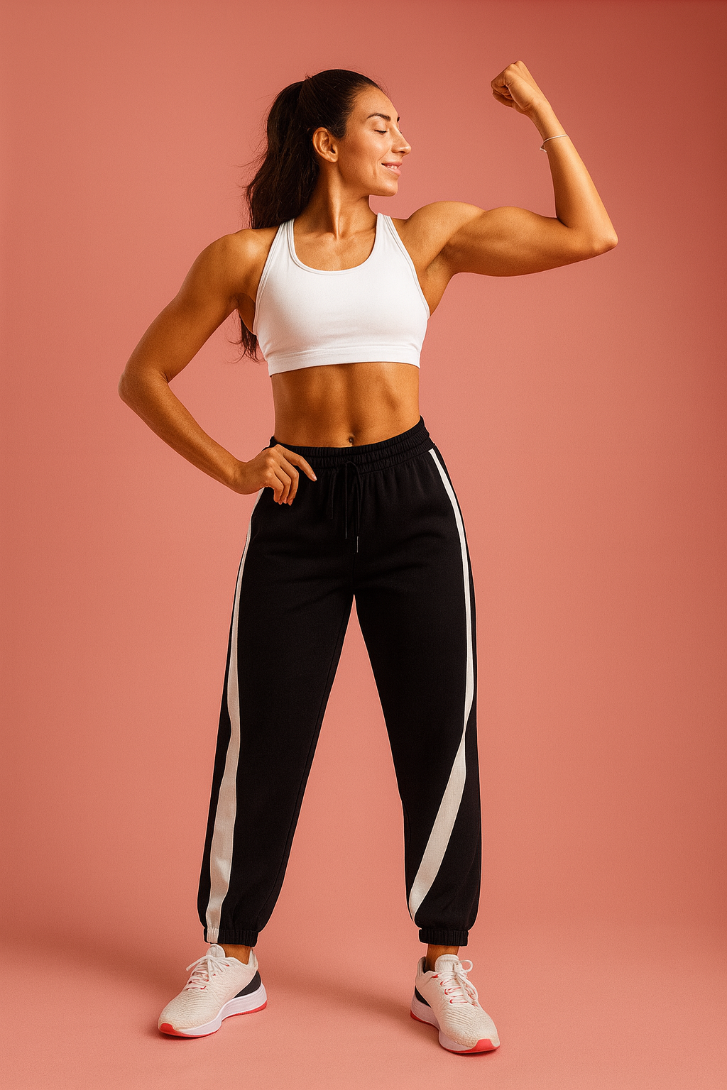 Damen High-Waist Sweatpants – Lockerer Straight-Leg Fit | Leichte Frühling/Herbst Hose | Bequem, Atmungsaktiv & Figurbetonend