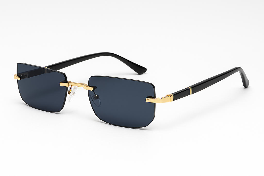 Rimless Rectangle Shades – Leichte Sonnenbrille für Damen & Herren