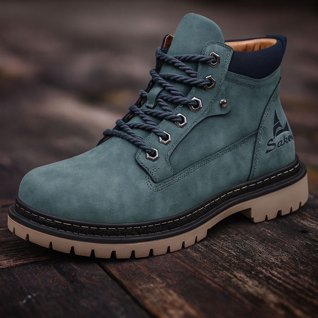 Herren Winterboots aus Leder – Handgemachte Outdoor-Stiefel | Rutschfest, Warm & Robust für Herbst & Winter