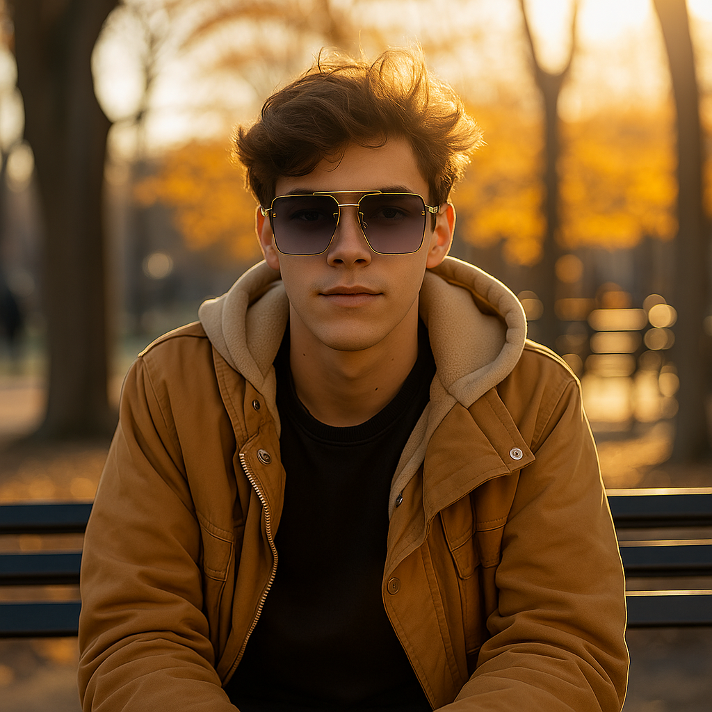 Ah-Mee™ Quadratische Herren-Sonnenbrille – Klassisch, Modern & UV400-Schutz