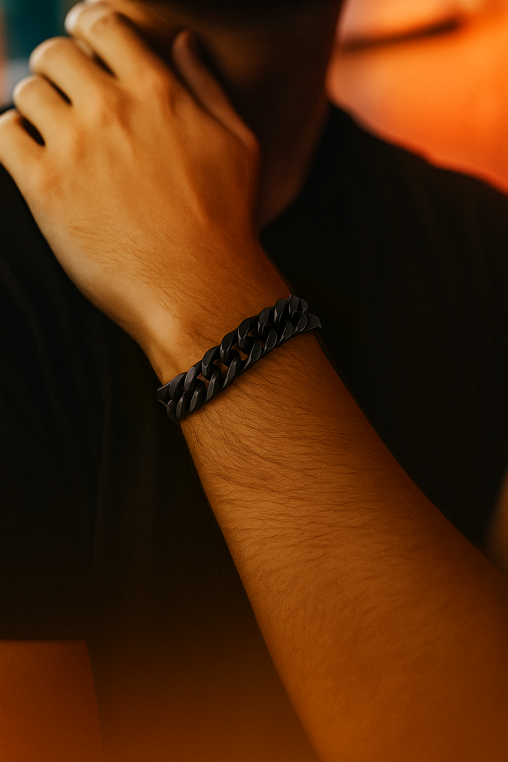 Vnox Cuban Chain Armband aus Edelstahl – 10/12/15 mm – Silber – Stylischer Hip-Hop Look für Herren & Jungen