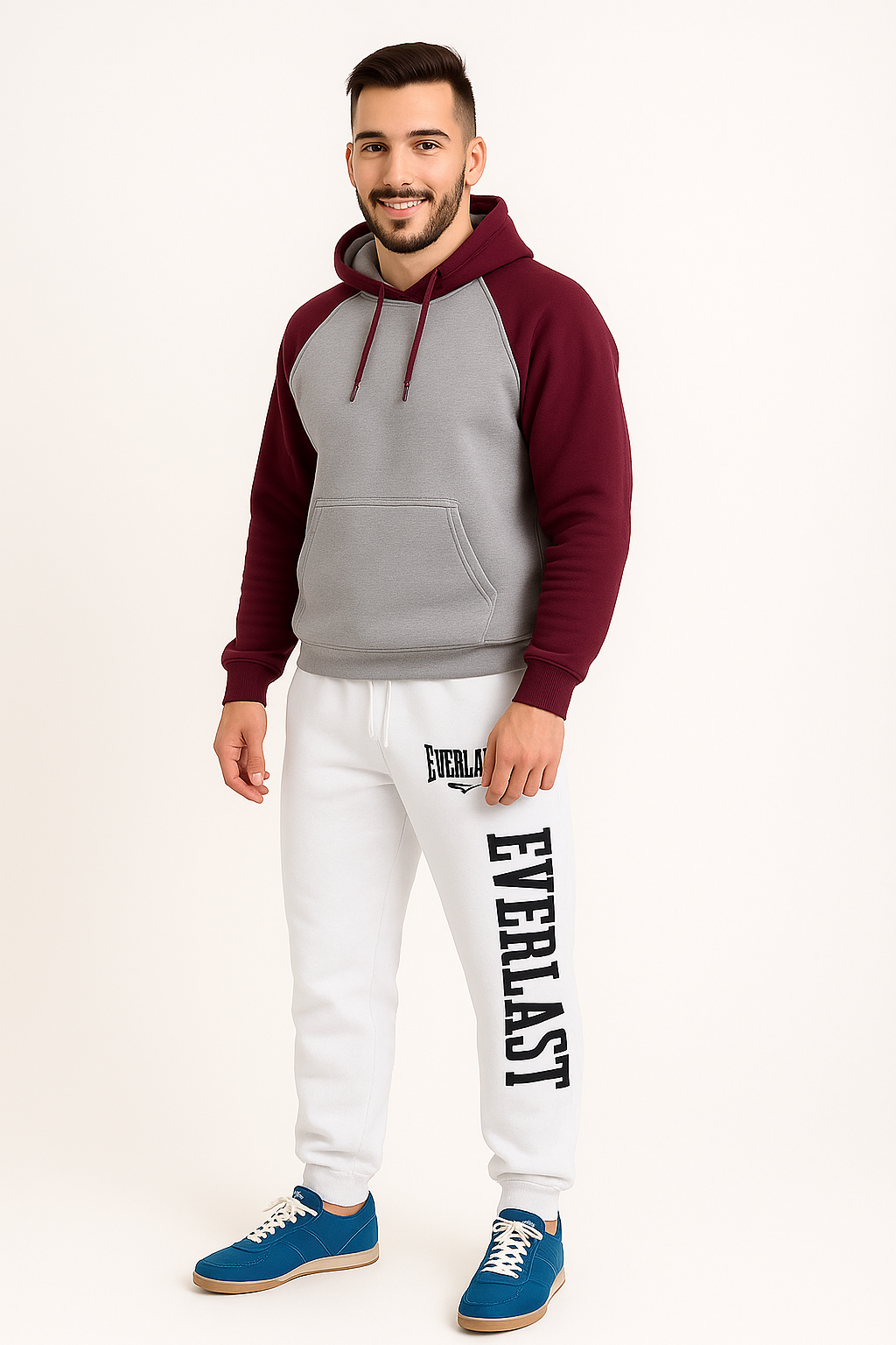 EVERLAST™ Unisex Fleece Jogginghose – Oversized Streetwear Sweatpants | Warm, Bequem & Perfekt für Alltag, Fitness & Reisen