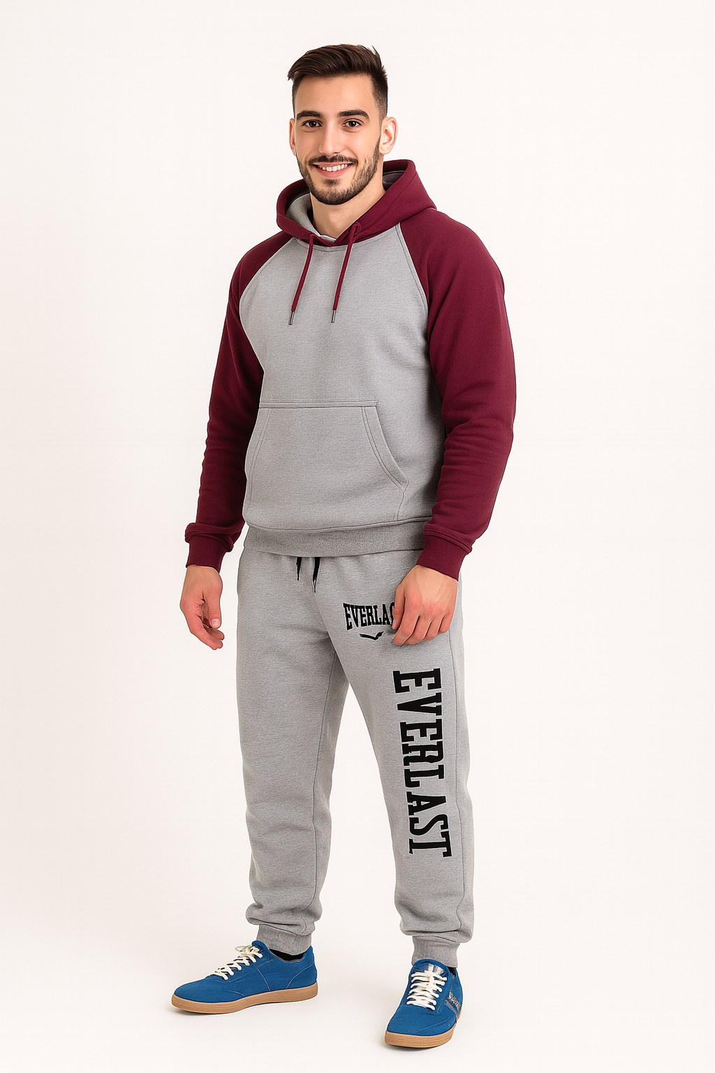 EVERLAST™ Unisex Fleece Jogginghose – Oversized Streetwear Sweatpants | Warm, Bequem & Perfekt für Alltag, Fitness & Reisen