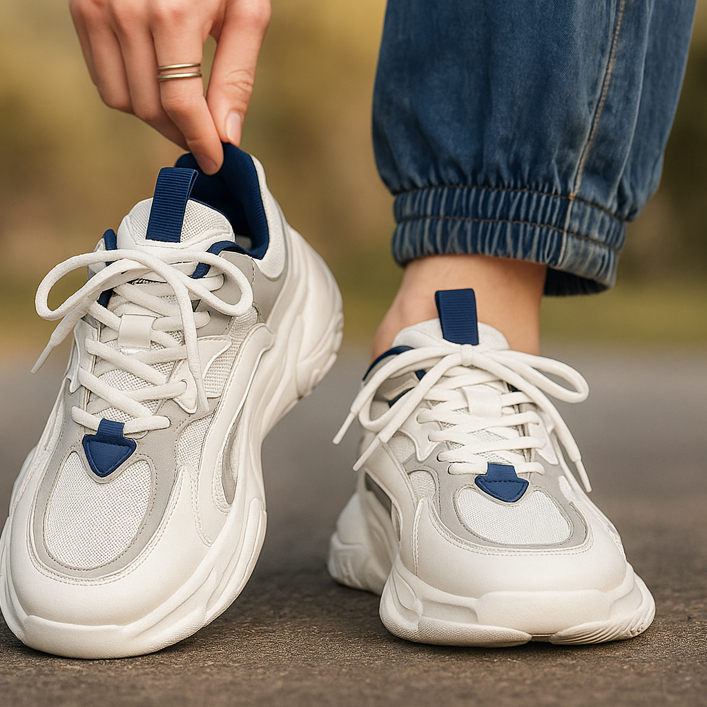 LETCOMFIT Air Mesh Herren Sneaker – Leichte Atmungsaktive Streetwear Schuhe mit EVA-Sohle