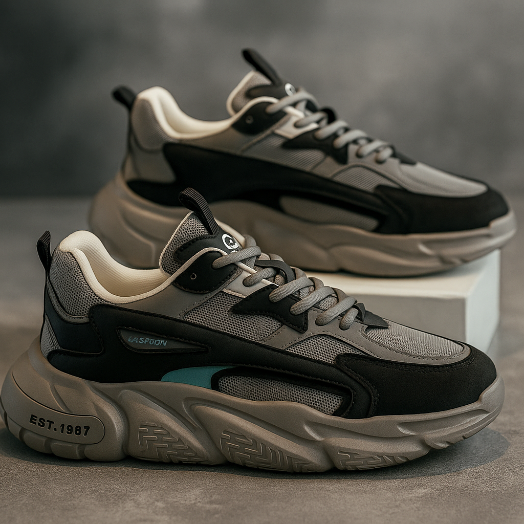 LETCOMFIT Air Mesh Herren Sneaker – Leichte Atmungsaktive Streetwear Schuhe mit EVA-Sohle