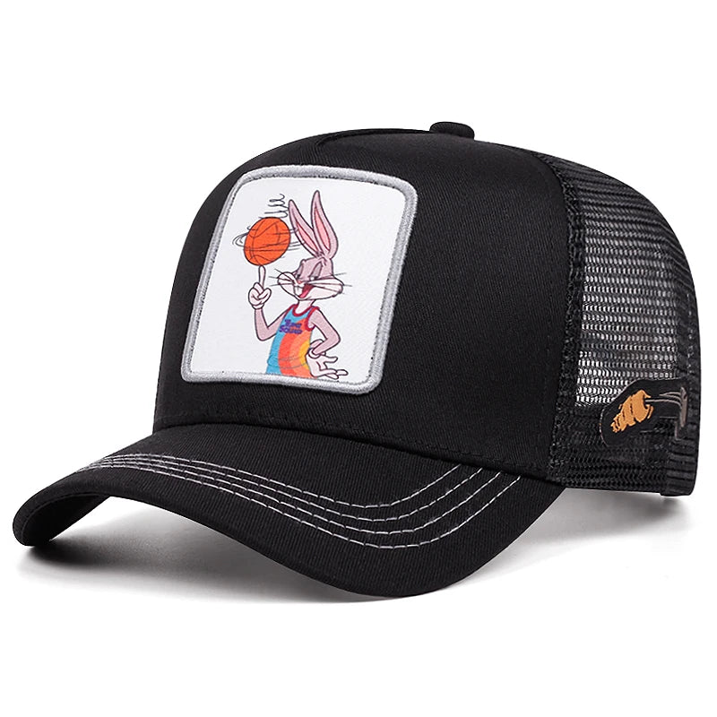 Cap im Cartoon-Style– Stylische Baseball Cap mit Netz & Sonnenschutz