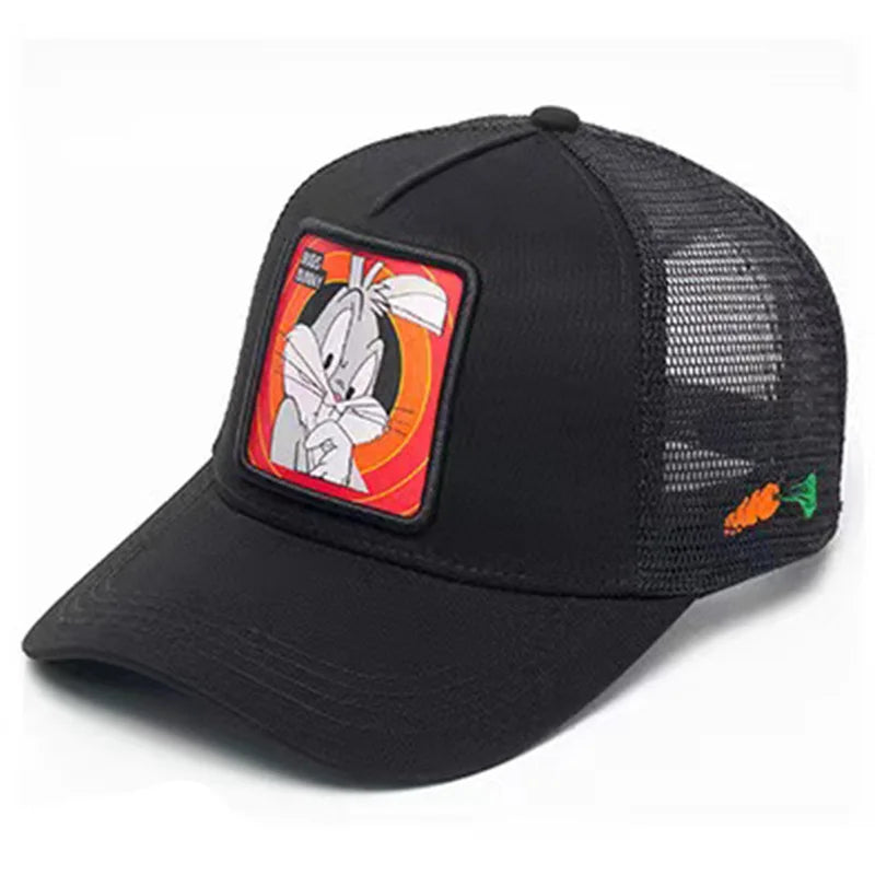 Cap im Cartoon-Style– Stylische Baseball Cap mit Netz & Sonnenschutz